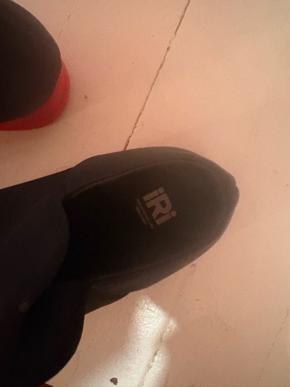 Iri Italy black neoprene sculptural slip on sneakers red heel eu37 - Picture 6 of 6